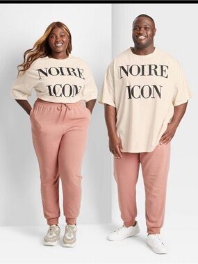 NWT Jolie Noire Unisex Jogger Sweatpants Size 4X
